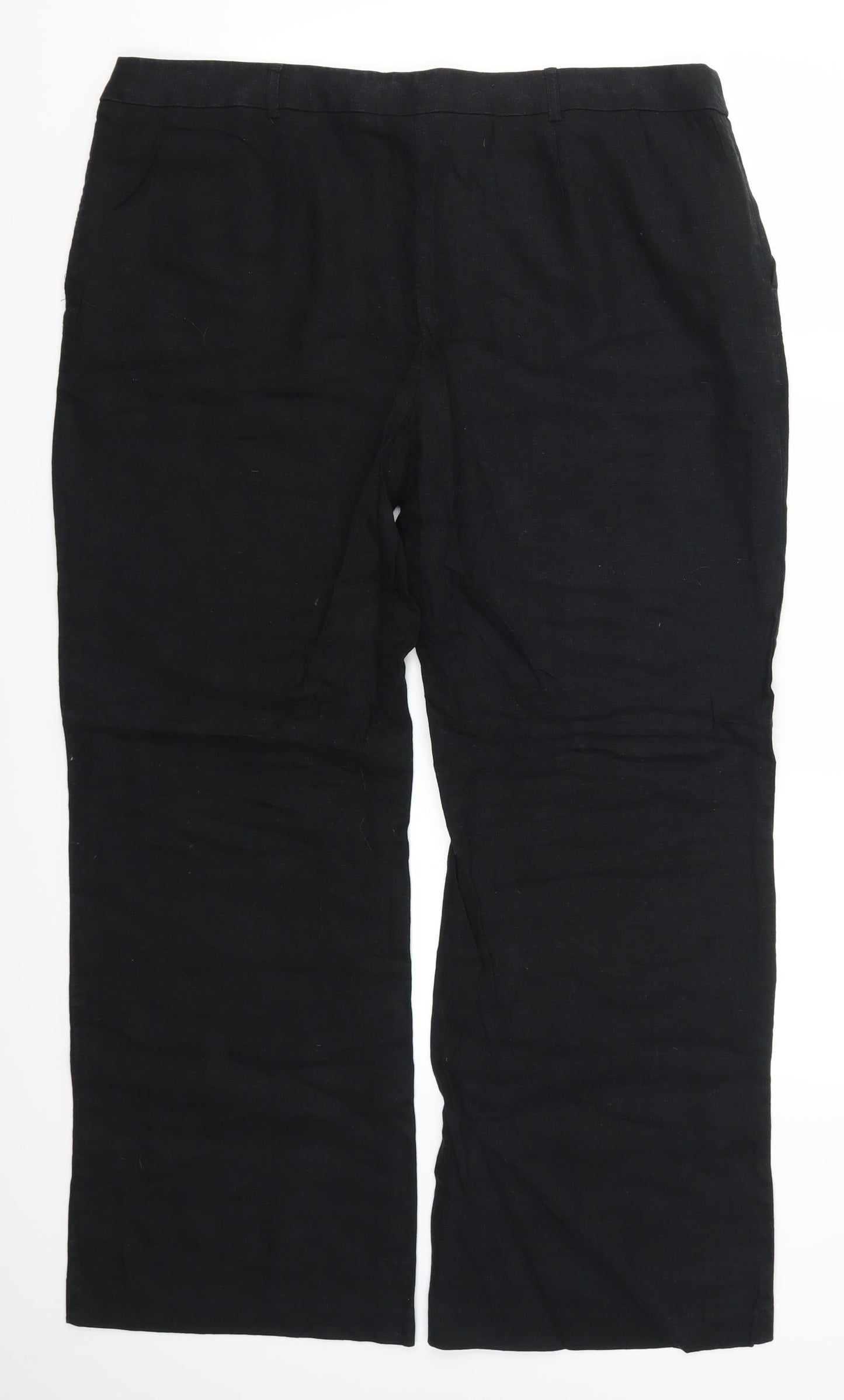 Womens UK Size 37 in Preworn Regular Fit  Black Trousers