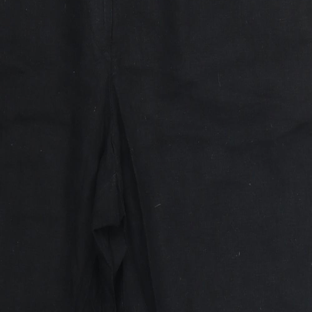 Womens UK Size 37 in Preworn Regular Fit  Black Trousers