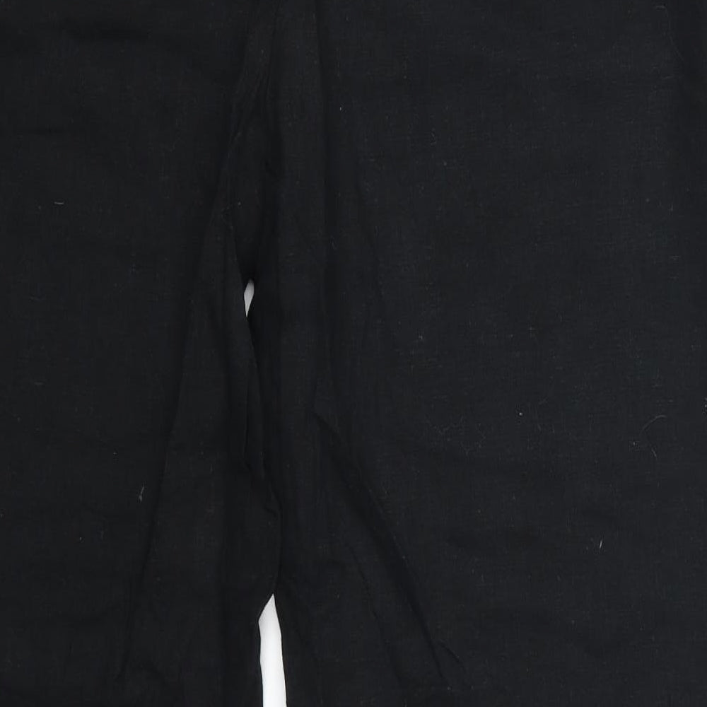 Womens UK Size 37 in Preworn Regular Fit  Black Trousers