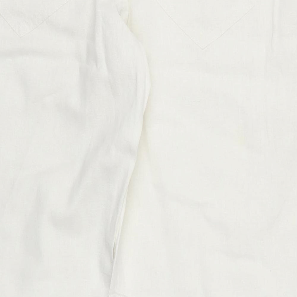 Womens UK Size 14 NEXT Regular Fit  White Trousers