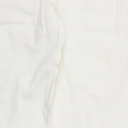 Womens UK Size 14 NEXT Regular Fit  White Trousers