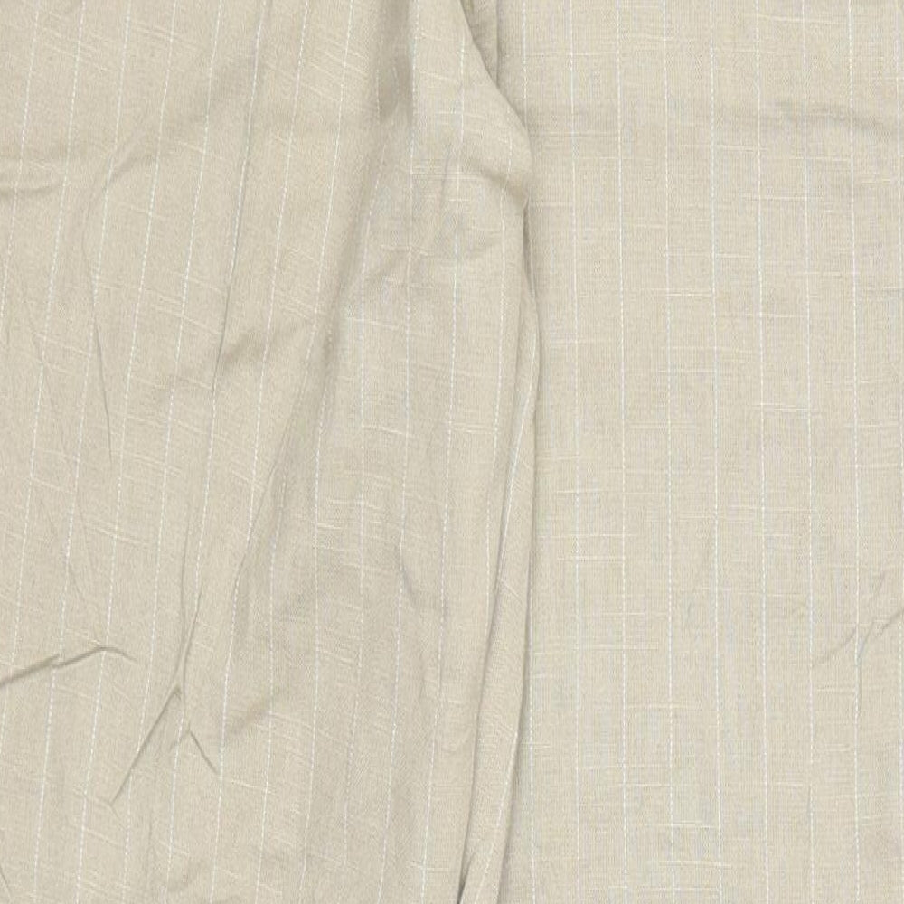 Konczar Womens Beige Striped  Trousers  Size 28 in L29 in