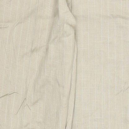 Konczar Womens Beige Striped  Trousers  Size 28 in L29 in