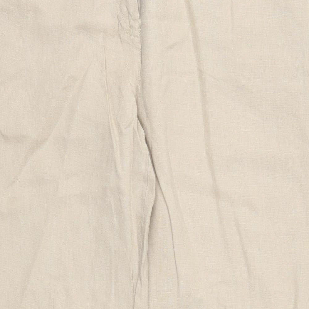 Womens UK Size 14 NEXT Regular Fit  Beige Trousers
