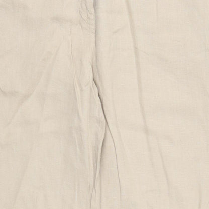 Womens UK Size 14 NEXT Regular Fit  Beige Trousers