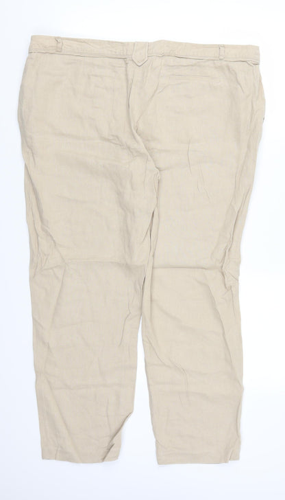 George Womens Beige   Trousers  Size 18 L26 in