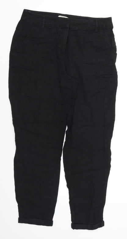 Womens UK Size 12 Papaya Regular Fit  Black Trousers