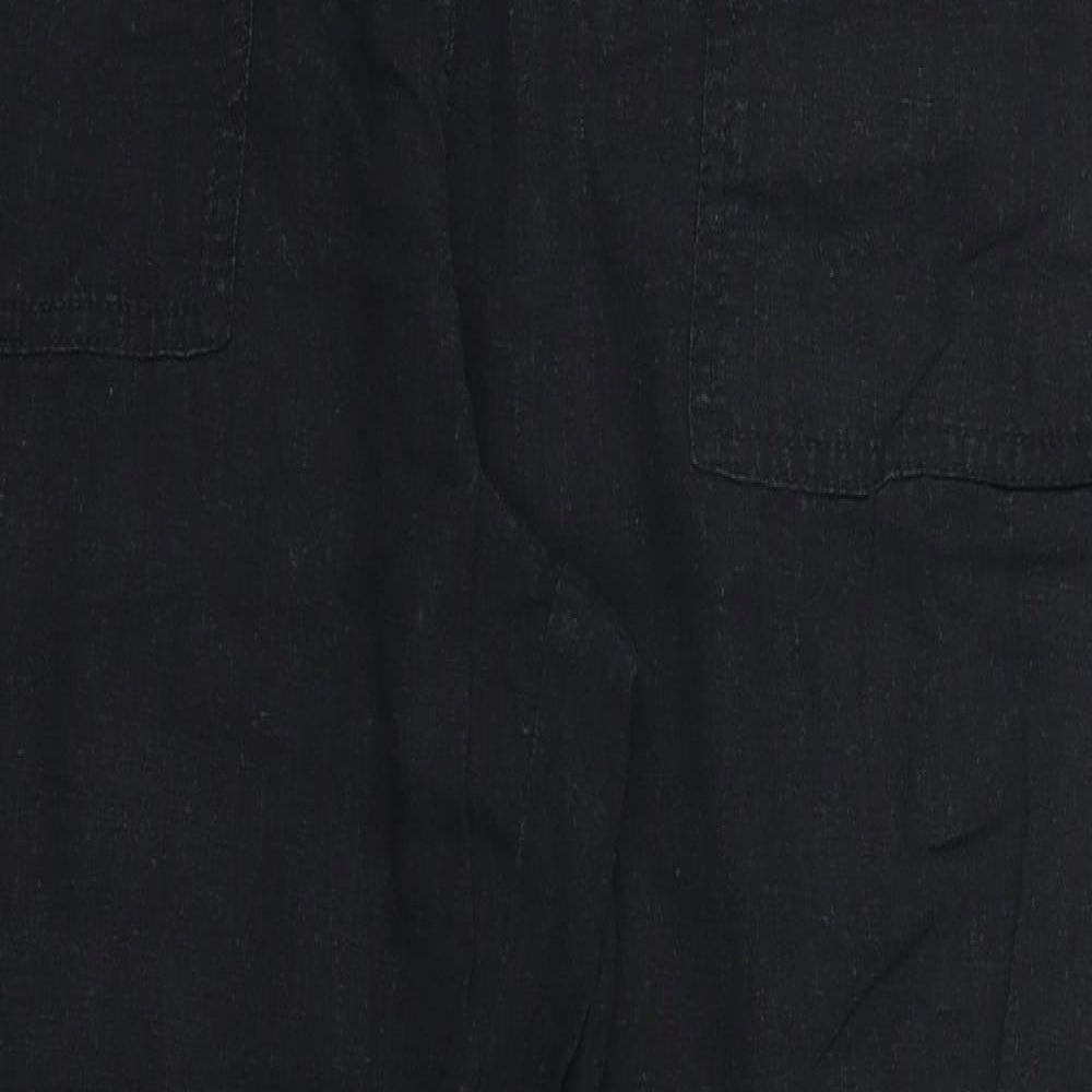 Womens UK Size 12 Papaya Regular Fit  Black Trousers