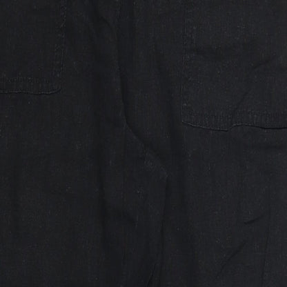 Womens UK Size 12 Papaya Regular Fit  Black Trousers