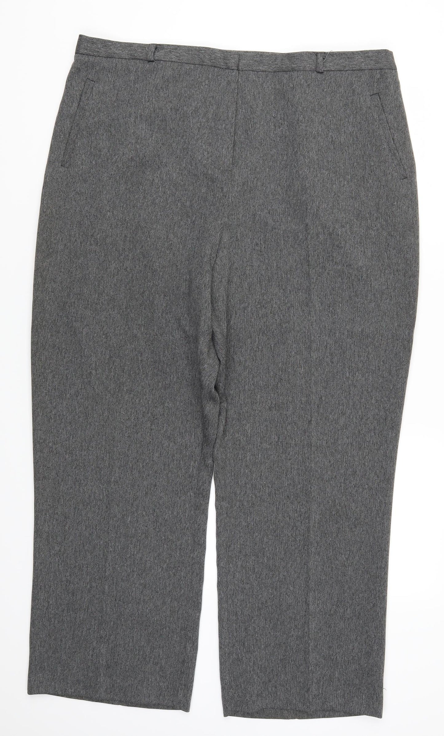 Womens UK Size 20 BHS Regular Fit  Grey Trousers