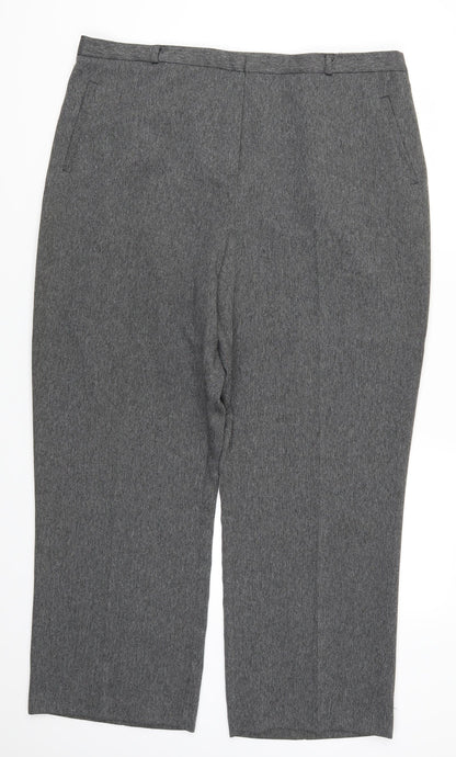 Womens UK Size 20 BHS Regular Fit  Grey Trousers