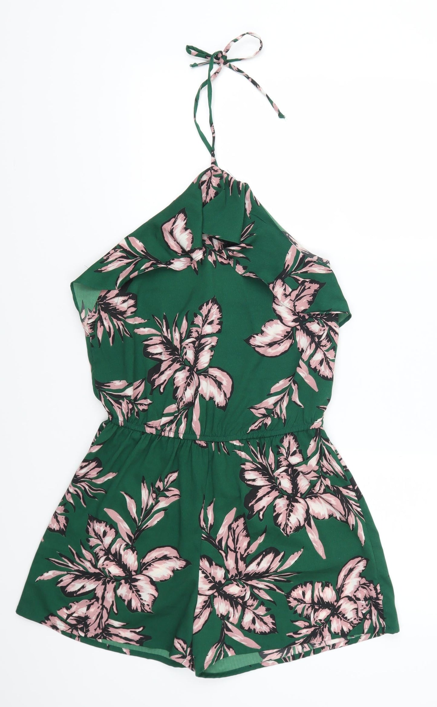 Atmosphere Womens Green Floral  Playsuit One-Piece Size 10 L3 in