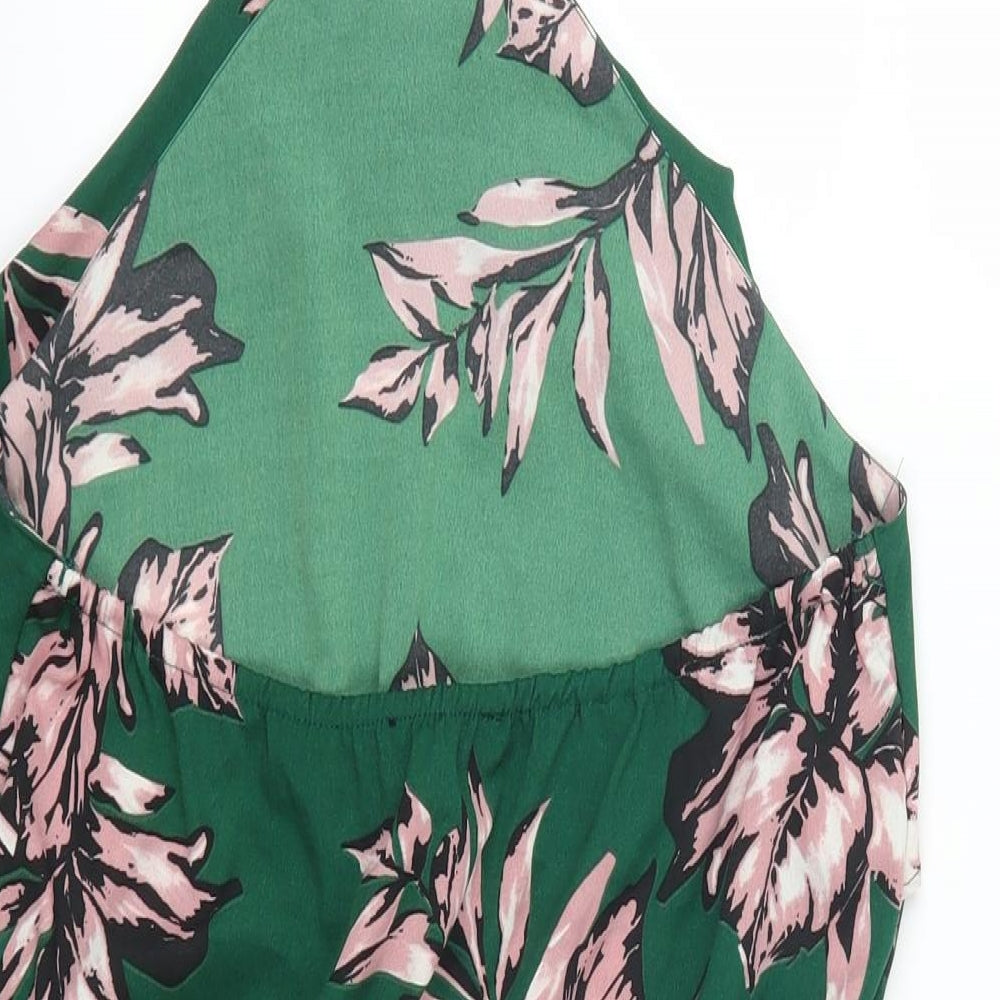 Atmosphere Womens Green Floral  Playsuit One-Piece Size 10 L3 in
