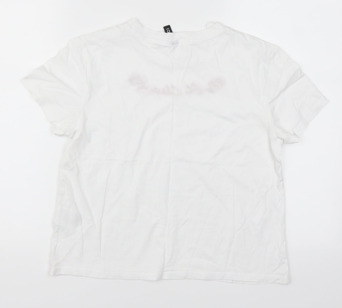 Womens UK Size S H&M White Basic T-Shirt