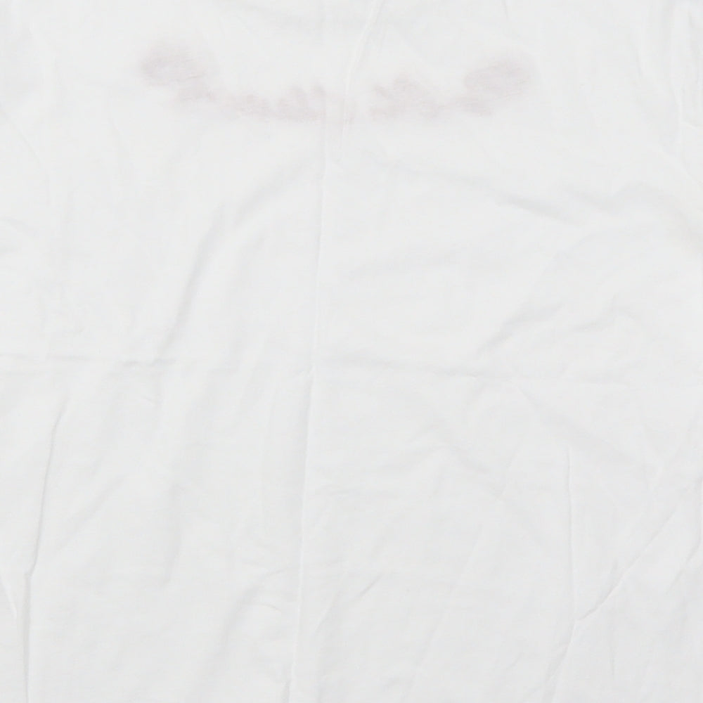 Womens UK Size S H&M White Basic T-Shirt
