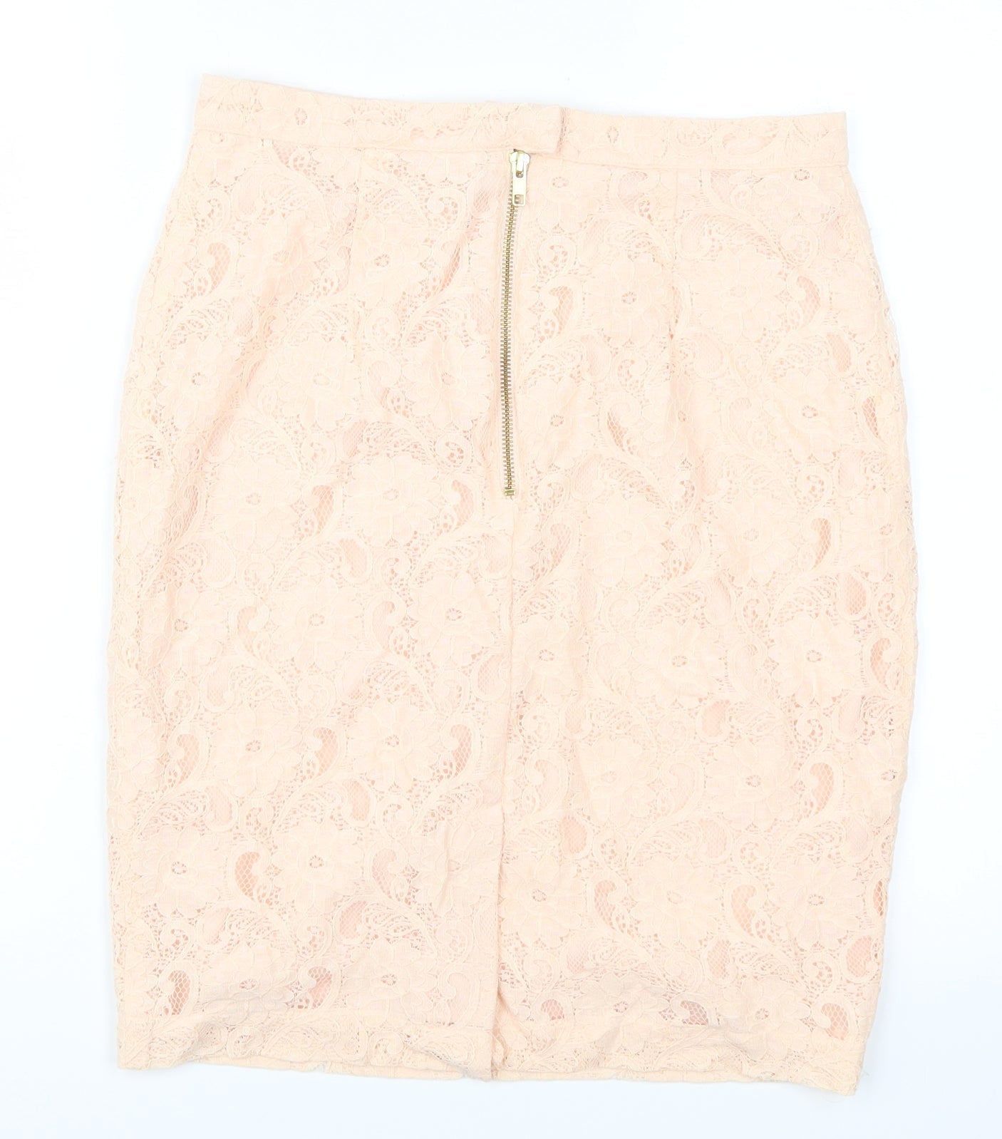 H&M Womens Pink  Lace Straight & Pencil Skirt Size 12