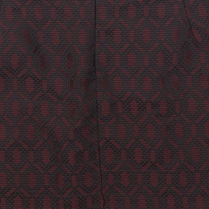 New Look Womens Red Geometric  Mini Skirt Size 8