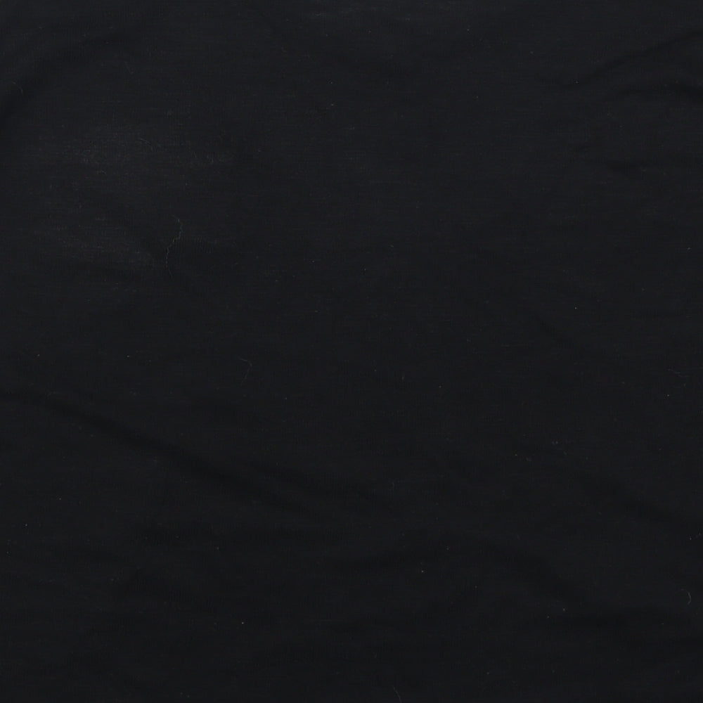Womens UK Size 12 Atmosphere Black Basic T-Shirt