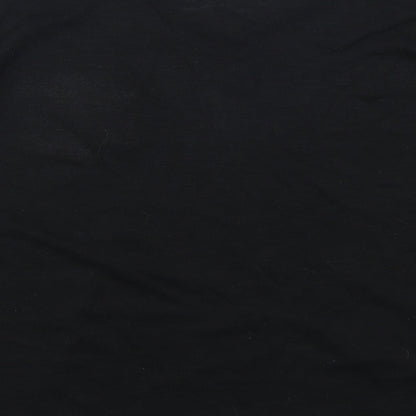 Womens UK Size 12 Atmosphere Black Basic T-Shirt