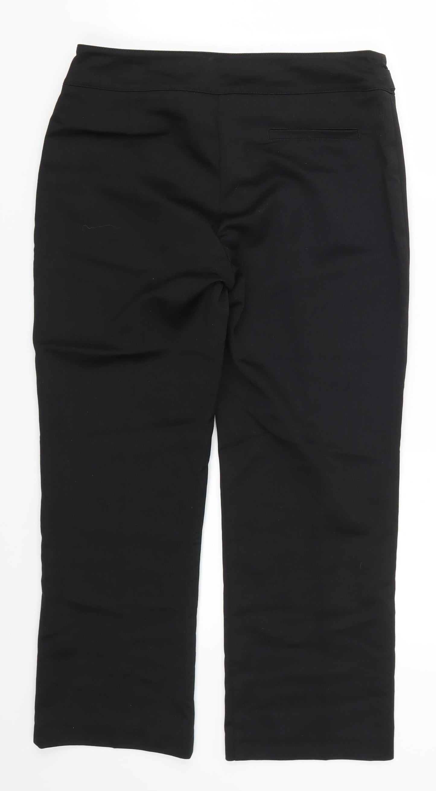 Womens UK Size 30 in Preworn Regular Fit  Black Trousers