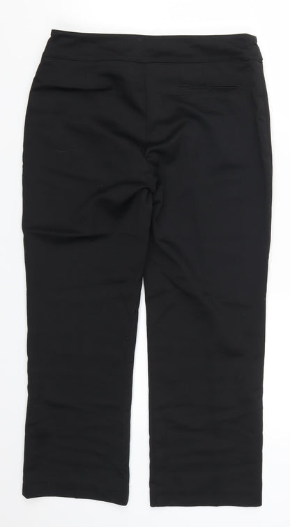 Womens UK Size 30 in Preworn Regular Fit  Black Trousers