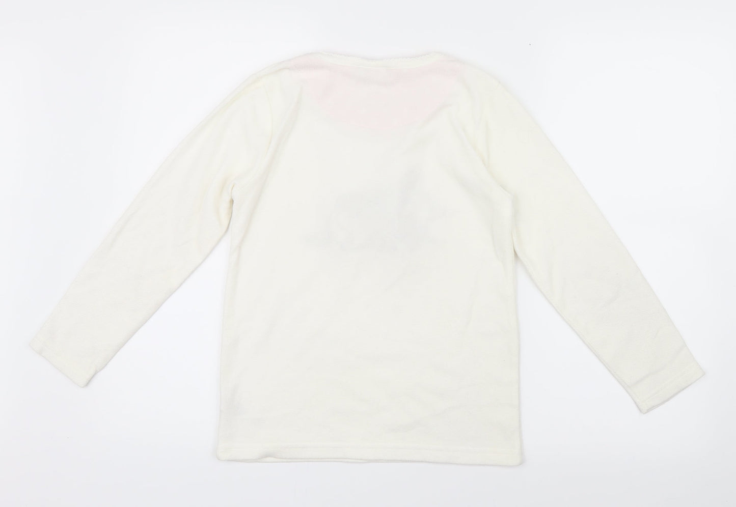 Primark Girls White Geometric  Top Pyjama Top Size 9-10 Years