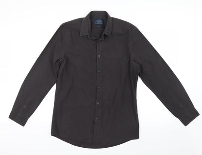 F&F Mens Grey    Button-Up Size 15.5