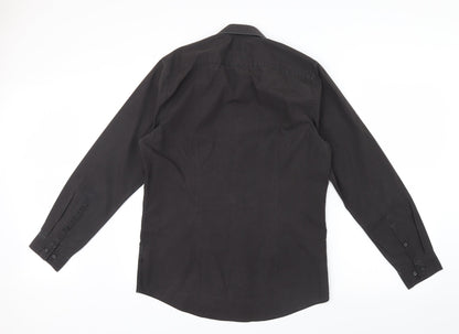 F&F Mens Grey    Button-Up Size 15.5