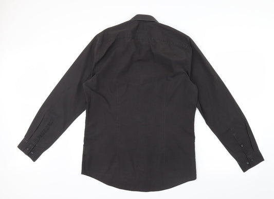 F&F Mens Grey    Button-Up Size 15.5