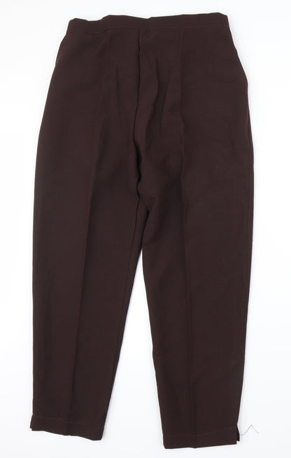 Womens UK Size 20 Preworn Regular Fit  Brown Trousers