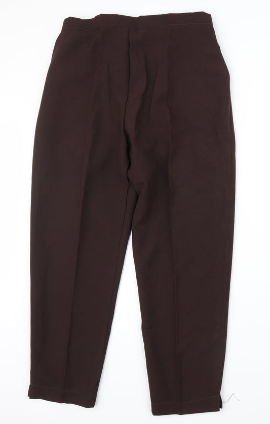 Womens UK Size 20 Preworn Regular Fit  Brown Trousers
