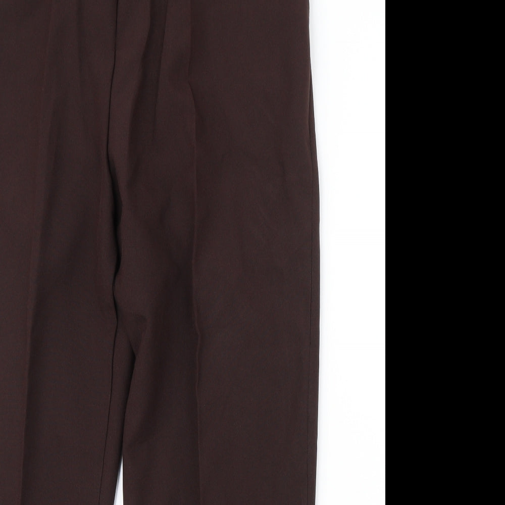 Womens UK Size 20 Preworn Regular Fit  Brown Trousers