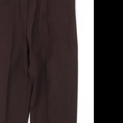 Womens UK Size 20 Preworn Regular Fit  Brown Trousers