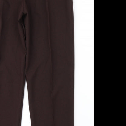 Womens UK Size 20 Preworn Regular Fit  Brown Trousers