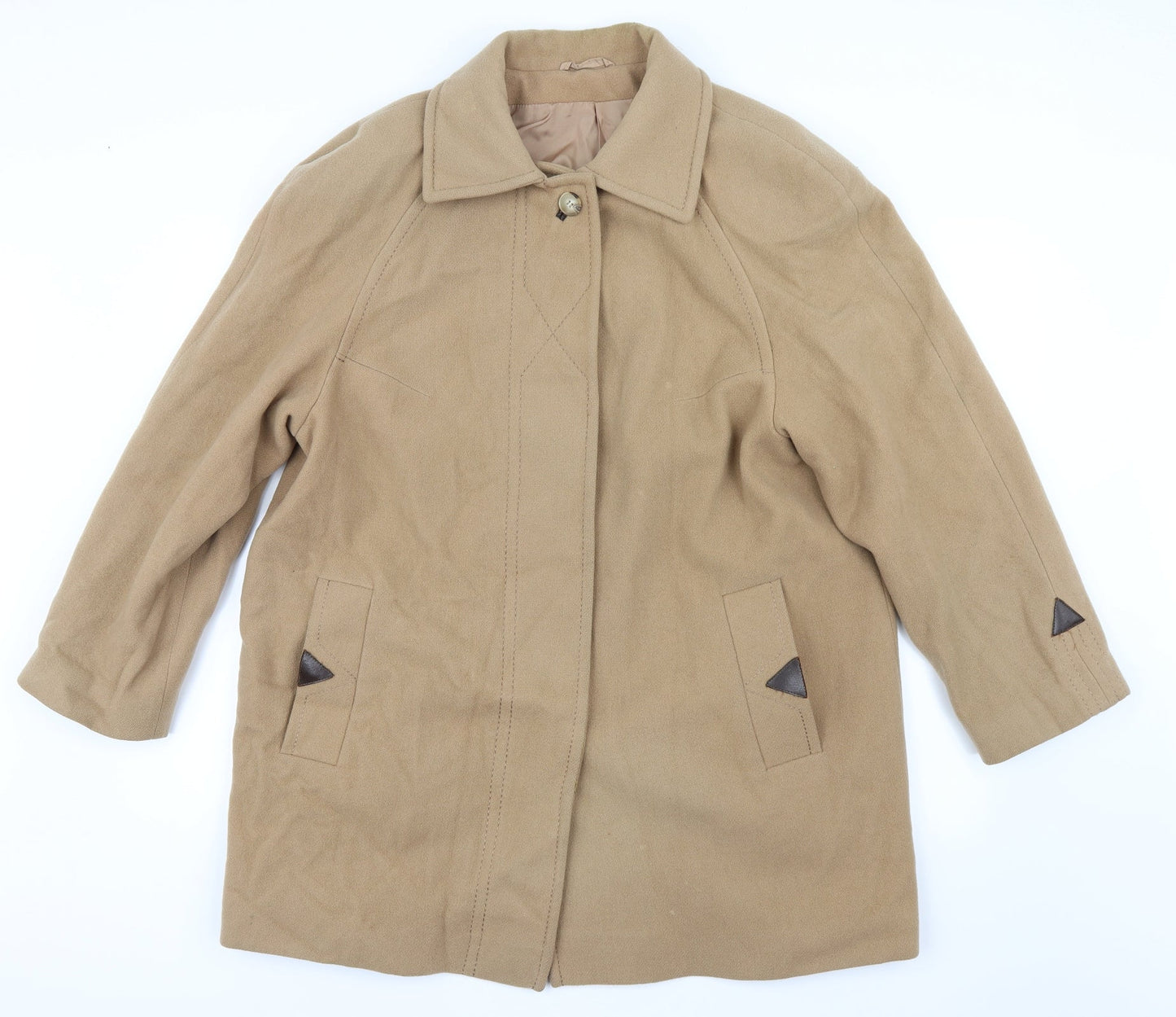 Womens UK Size 16 Miss Smith Beige Pea Coat