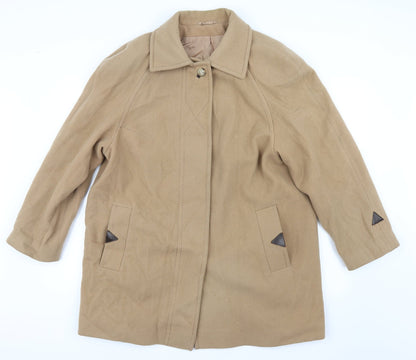 Womens UK Size 16 Miss Smith Beige Pea Coat