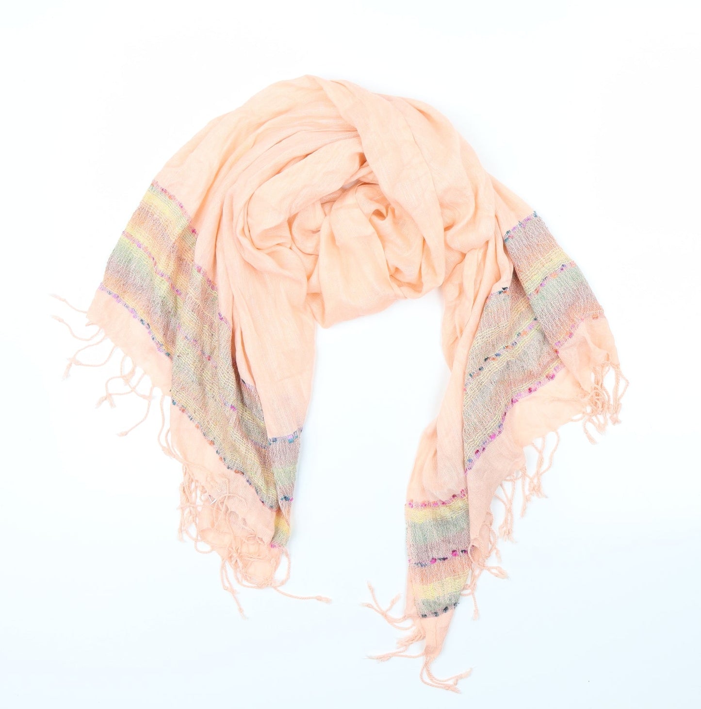 Preworn Womens Pink  Knit  Scarf