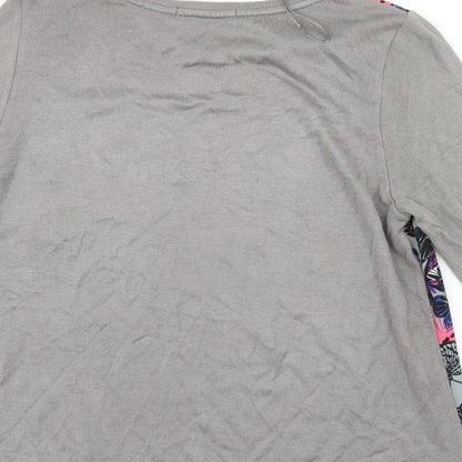 George Womens Purple Geometric  Basic T-Shirt Size 12  - Butterflies