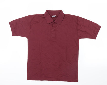 Womens UK Size XS JERZEES Purple Basic Polo