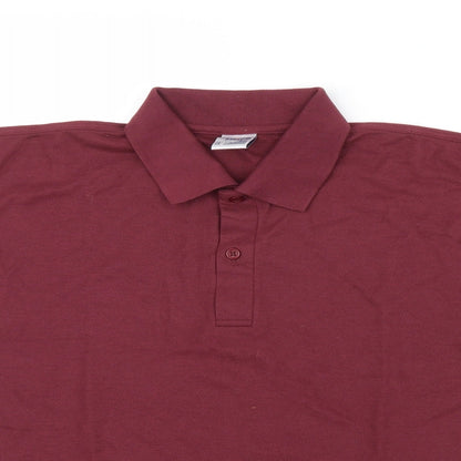 Womens UK Size XS JERZEES Purple Basic Polo