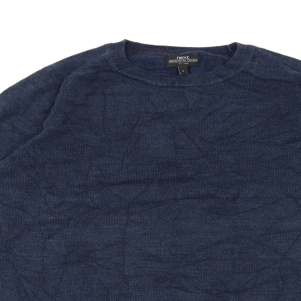 Mens UK Size S next Blue Pullover Sweatshirt