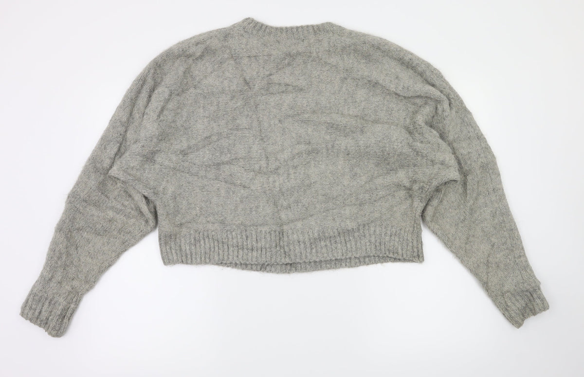 H&M Womens Grey   Pullover Jumper Size S