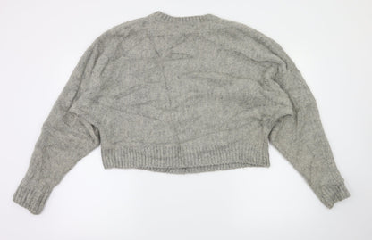 H&M Womens Grey   Pullover Jumper Size S