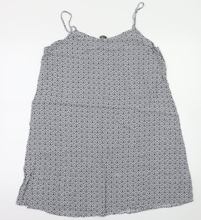 Papaya Womens Blue Argyle/Diamond  Fit & Flare  Size 14