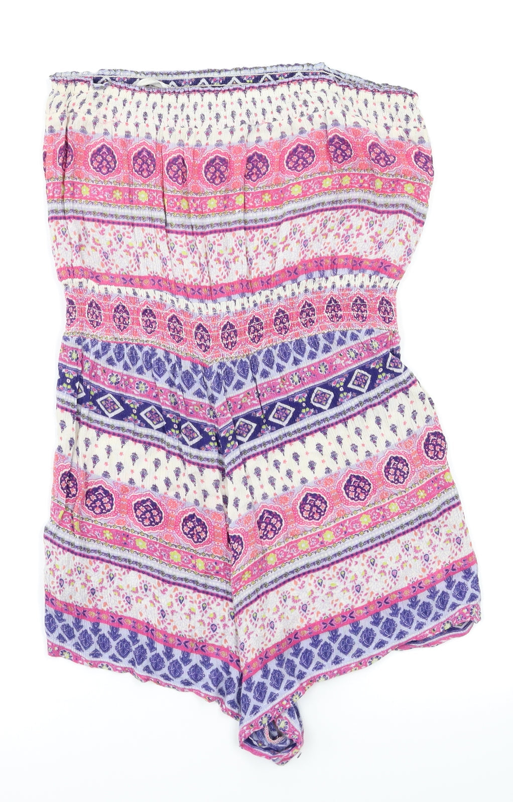 New look  Womens Pink Argyle/Diamond  Jumpsuit One-Piece Size 8