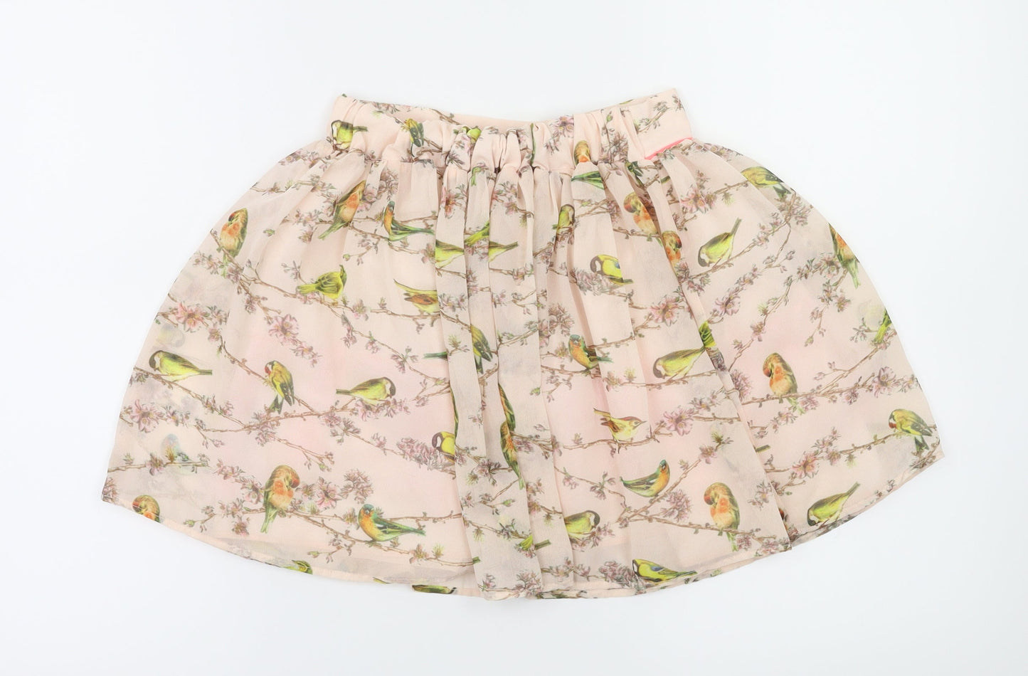 Debehams Girls Pink Animal Print  Flare Skirt Size 7 Years