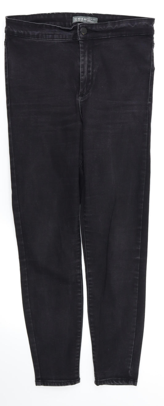 Denim &co  Womens Black   Skinny Jeans Size 12 L25 in
