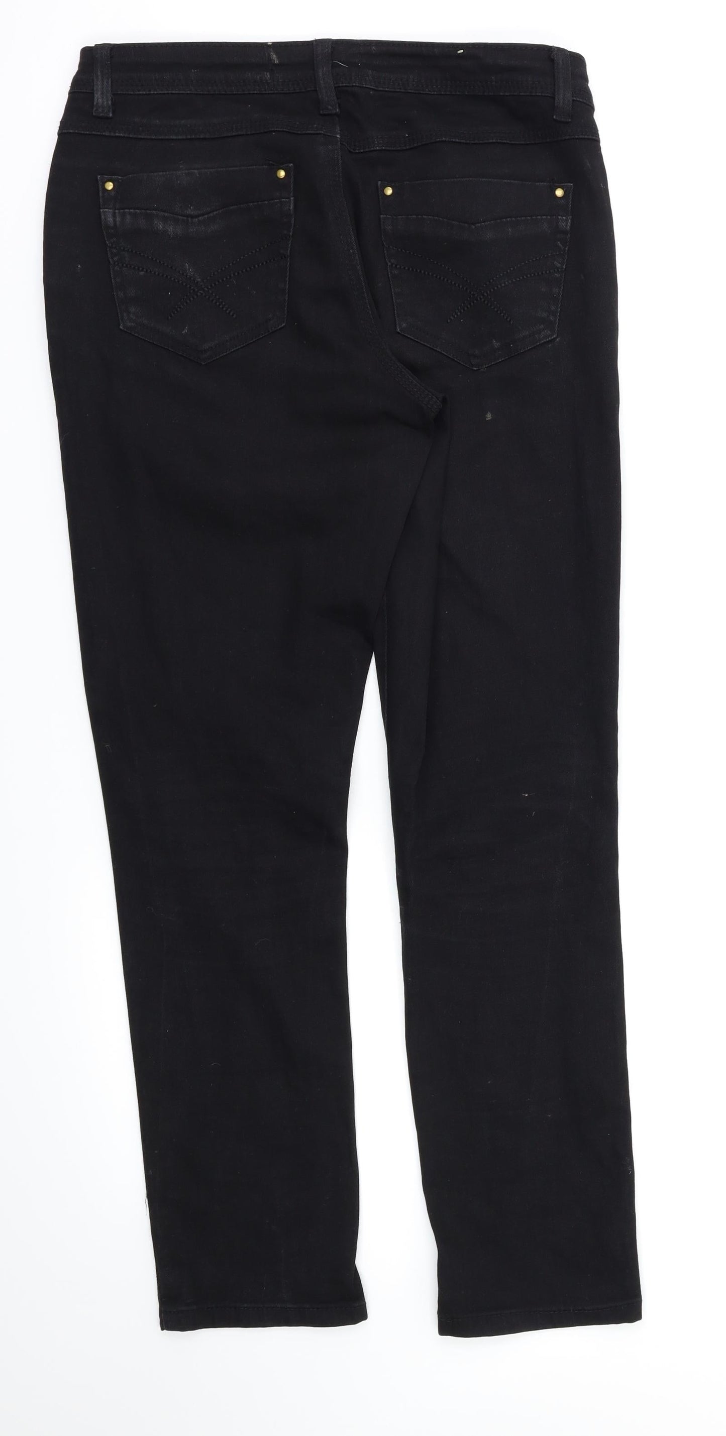 24/7  Womens Black   Skinny Jeans Size 10 L29 in