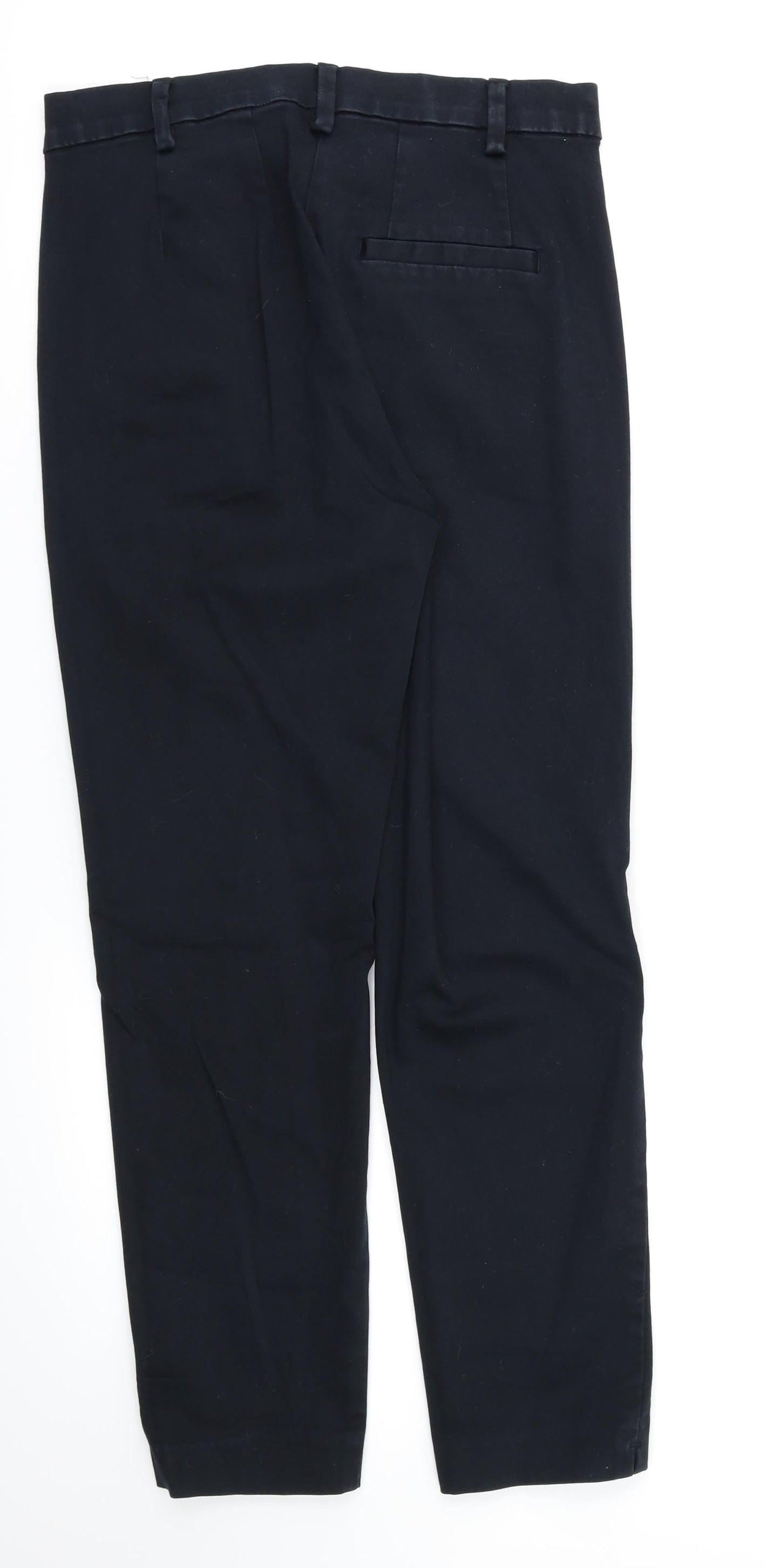 M&S Womens Black   Trousers  Size 8 L26 in