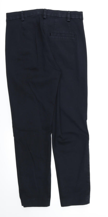 M&S Womens Black   Trousers  Size 8 L26 in